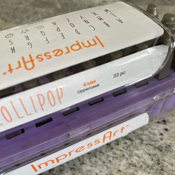 imPRESS art Lollipop Purple uppercase - Picture 7 of 10